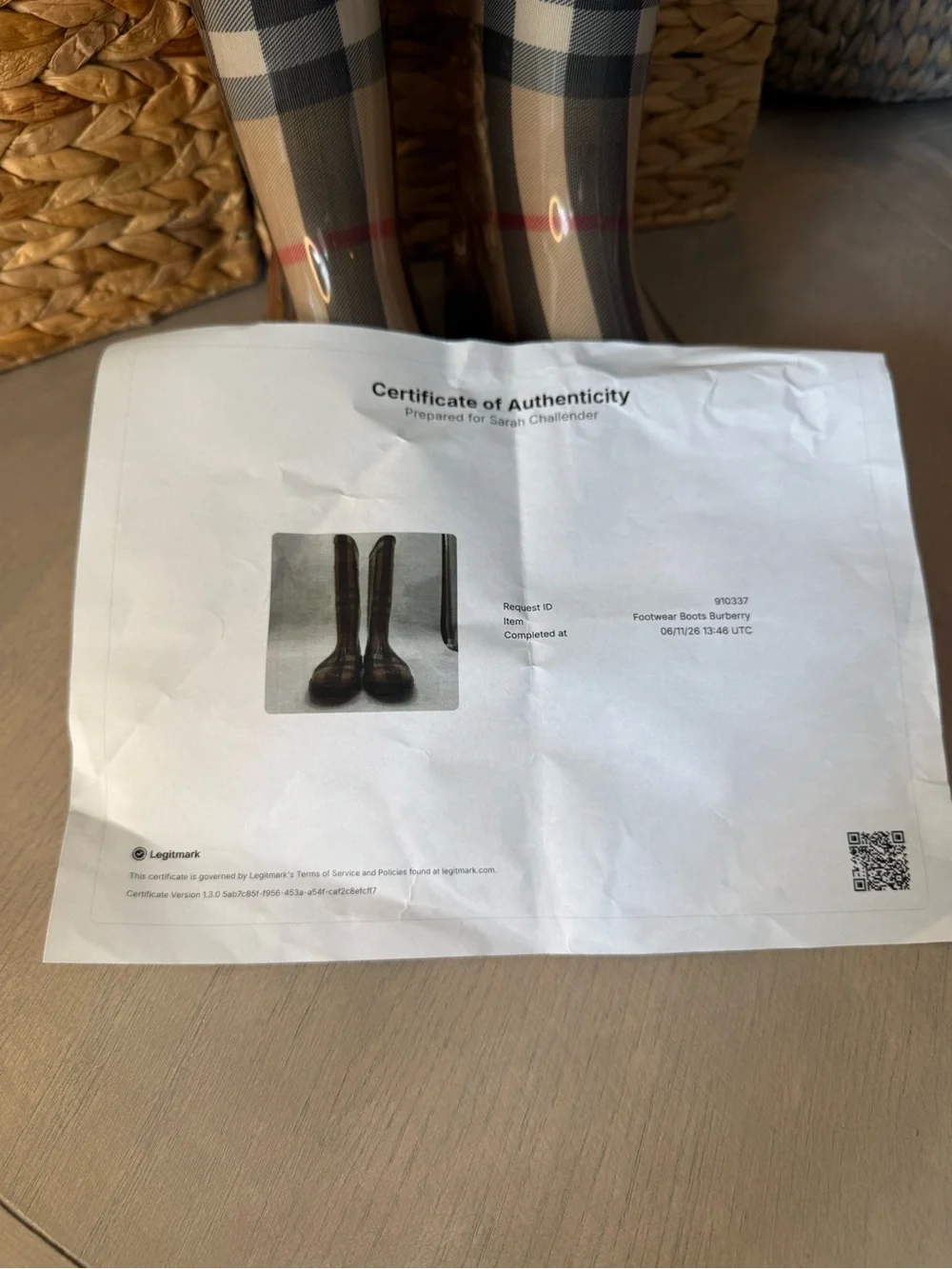 Burberry Nova Check Rain Boots - Beige, Black, Red